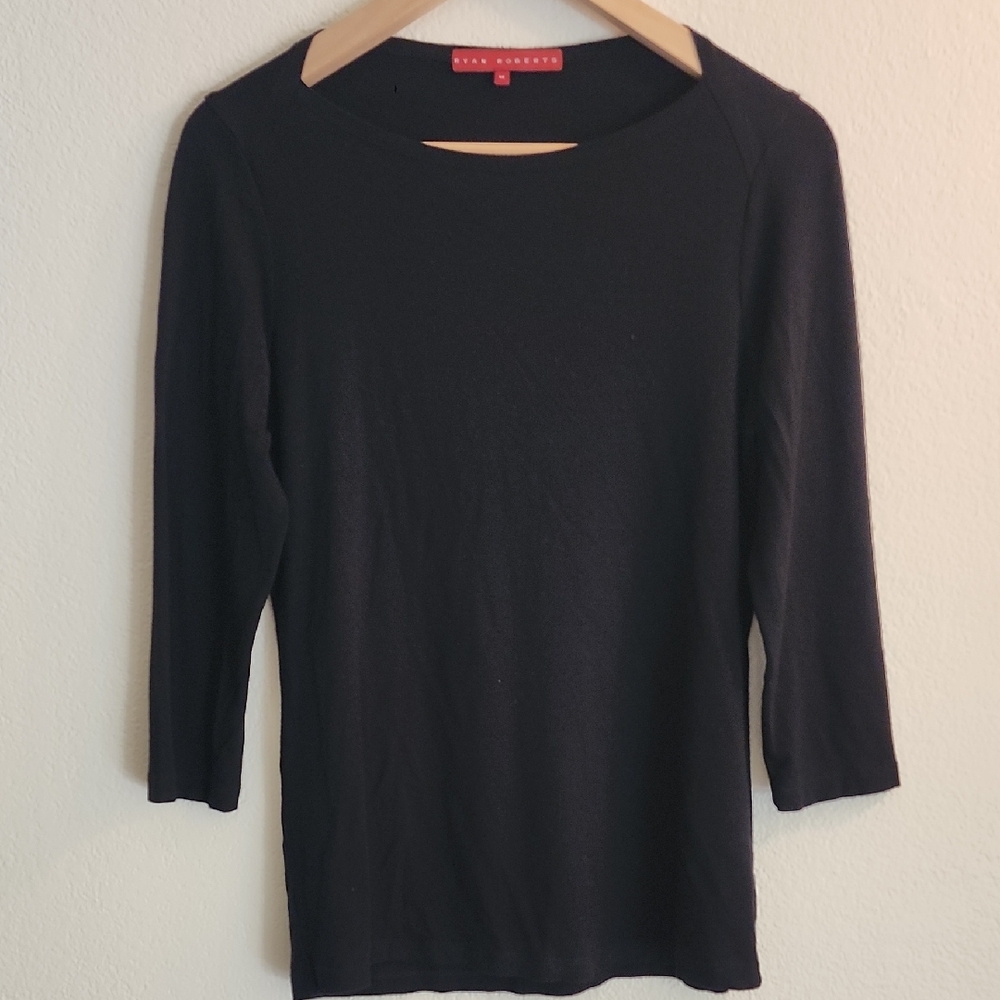 Classic Black Long Sleeve Women's Top